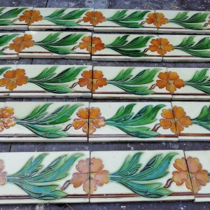 Antieke wandtegels, art nouveau wandtegels, art deco wandtegels, antieke muurtegels, jaren dertig tegels, antieke witjes, oude witjes