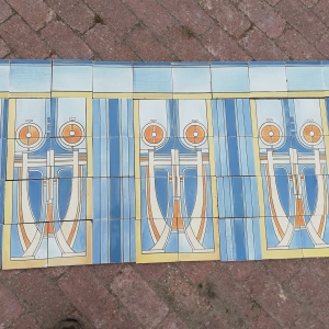 maison helman, art deco tegels, antieke wandtegels, antieke bouwmaterialen