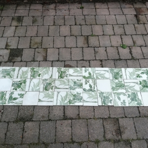 40 stuks Prachtige mix van antieke wandtegels bloem