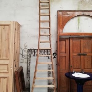 Decoratieve dubbele oogst ladder 355 hoog, geloogd