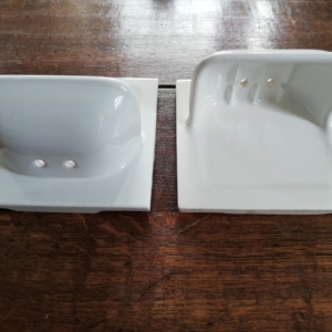 Keramiek zeepbakje, wit Villeroy en Boch, 15x15cm (meerdere beschikbaar)