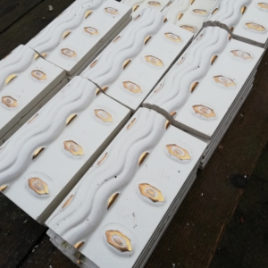 720cm Antieke bovenranden met goudaccent 35+4 hoeken